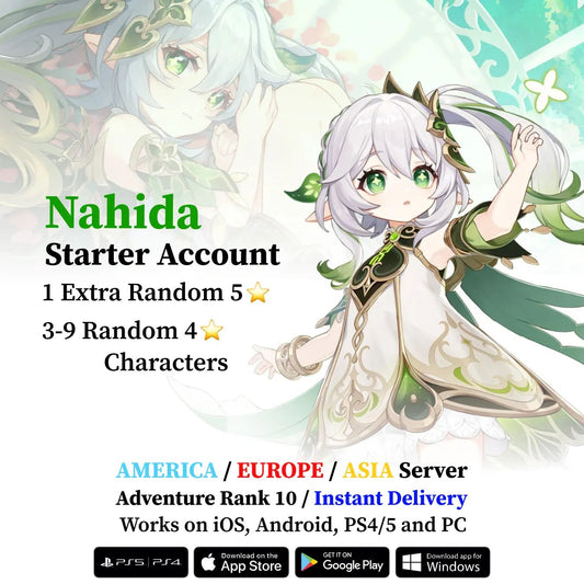 Nahida Starter Account - Genshin Accounts