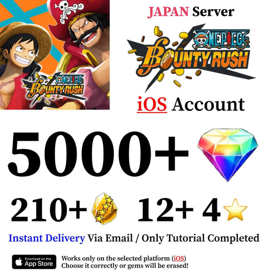 One Piece Bounty Rush Starter Reroll Account [Japan - iOS] - Genshin Accounts