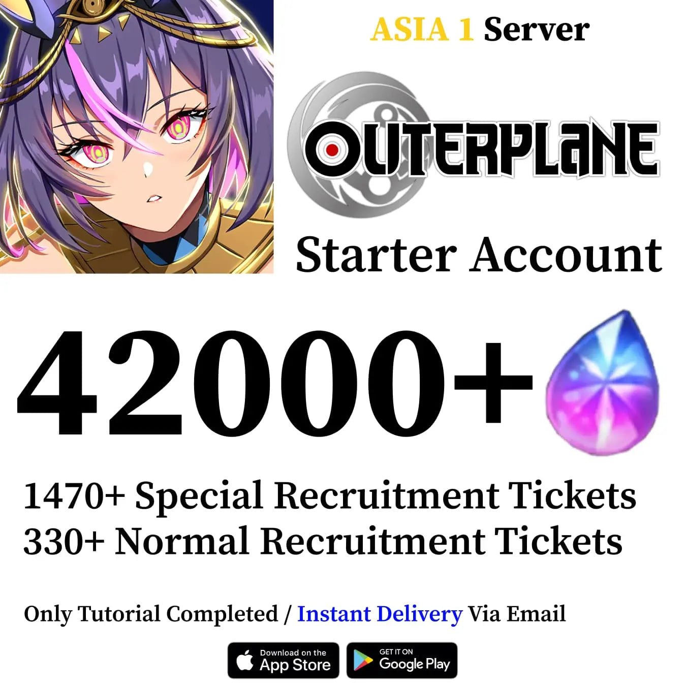 OUTERPLANE Starter Reroll Account [ASIA] - Genshin Accounts