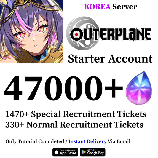 OUTERPLANE Starter Reroll Account [KOREA] - Genshin Accounts