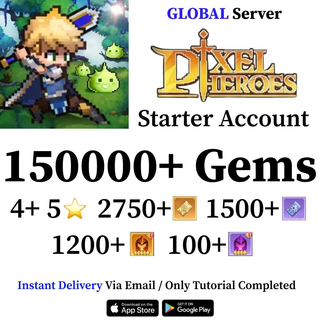 Pixel Heroes Starter Account with Starstones [Global] - Genshin Accounts