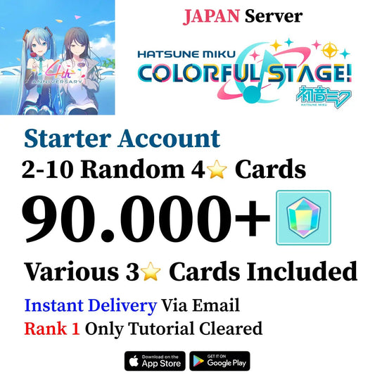 Project Sekai Account with 90,000+ Gems [JAPAN] [BUY 2 GET 3] - Genshin Accounts