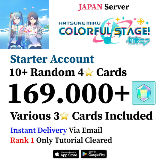 Project Sekai Reroll Account with 170,000+ Gems [JAPAN] - Genshin Accounts