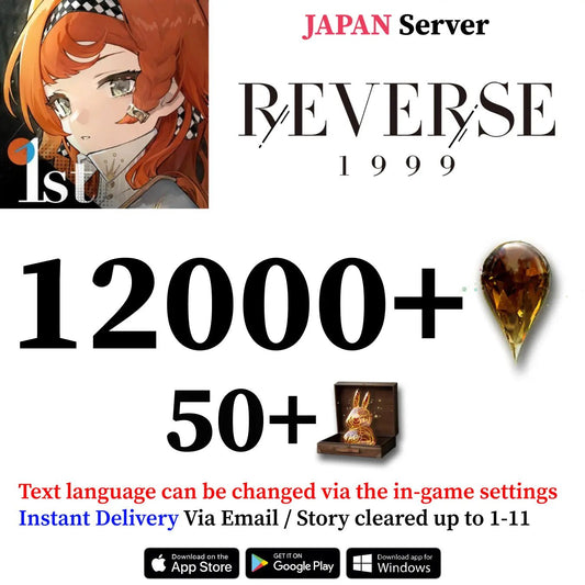 Reverse: 1999 Starter Reroll Account 12,000+ Gems [JAPAN] - Genshin Accounts