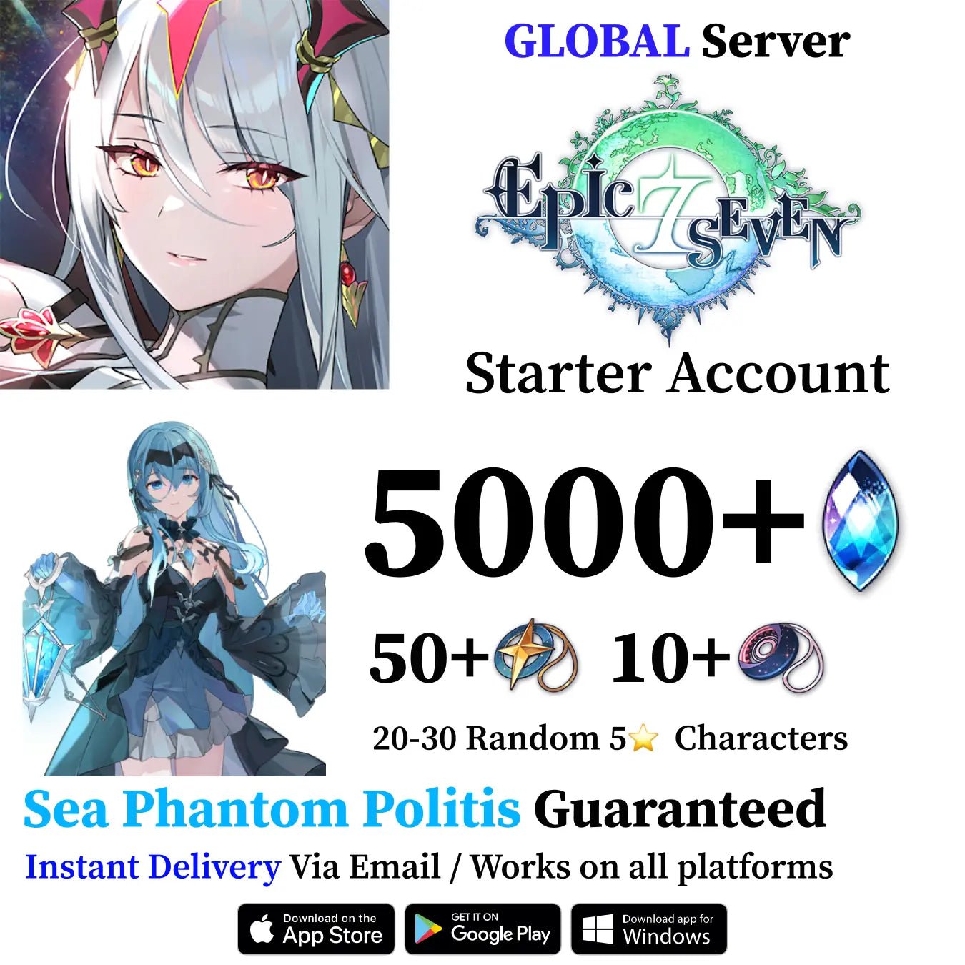 Sea Phantom Politis Epic Seven Starter Account [Global] - Genshin Accounts