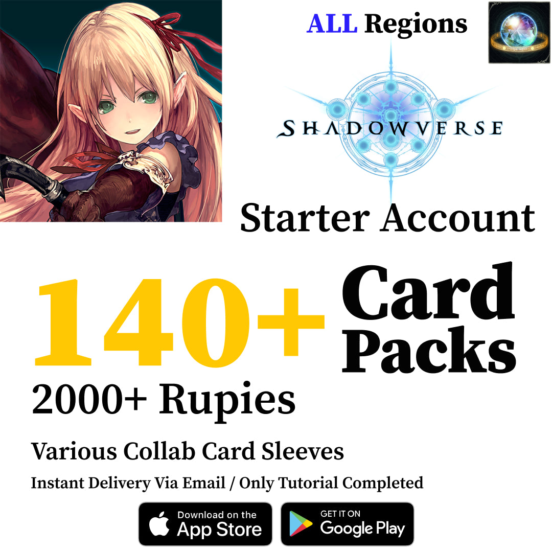 Shadowverse CCG Starter Account with 140+ Card Packs [Global]