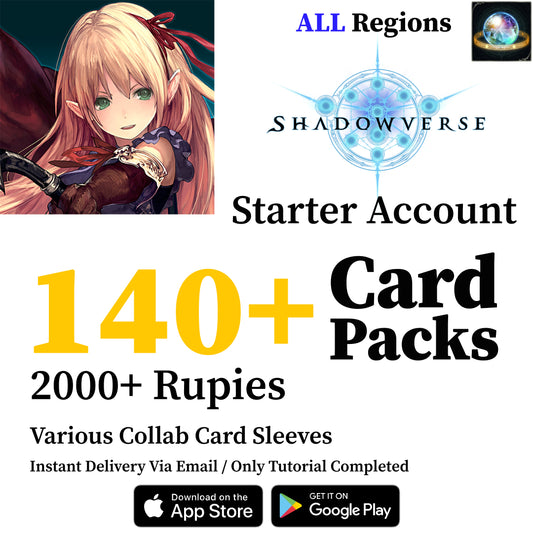 Shadowverse CCG Starter Account with 140+ Card Packs [Global]