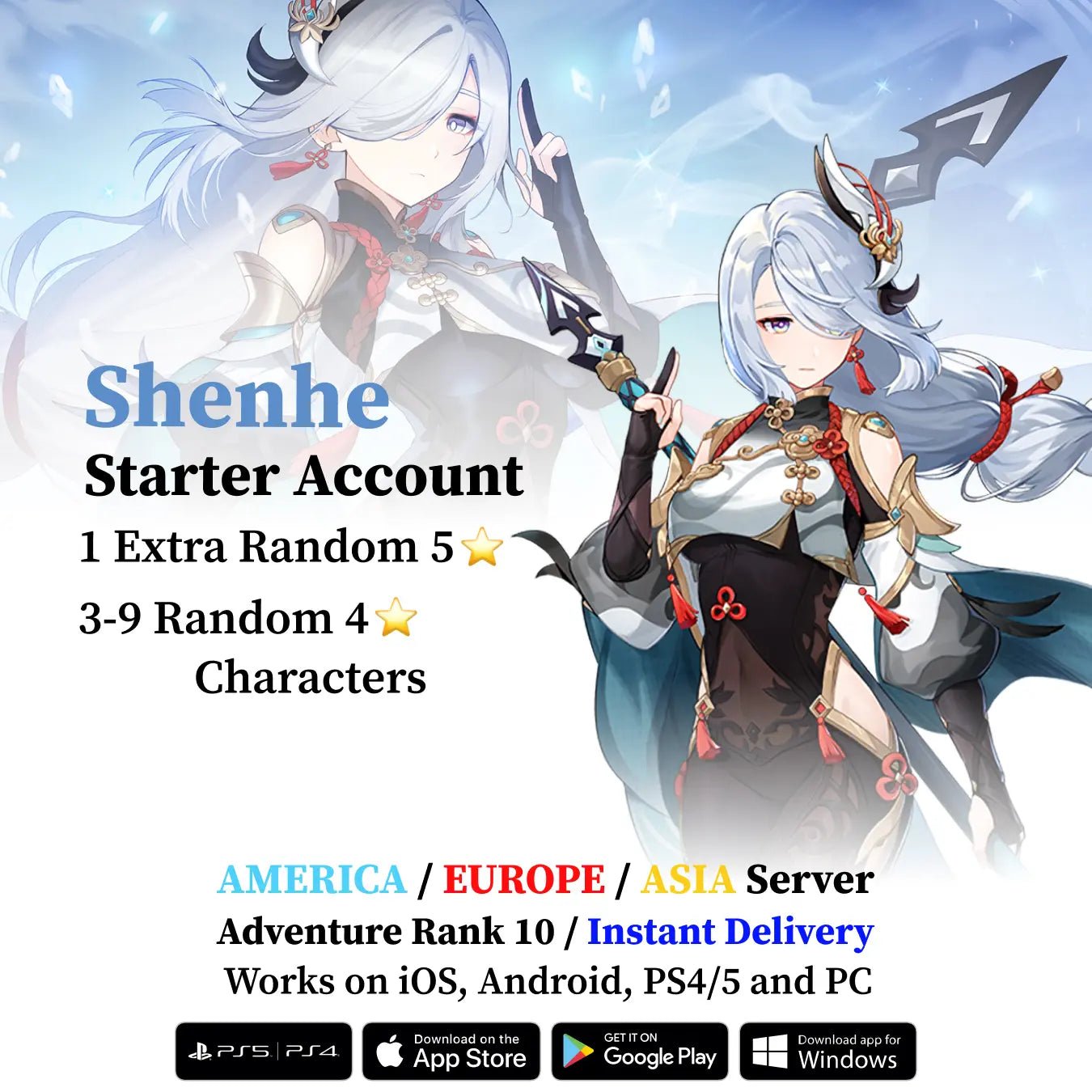 Shenhe Starter Account - Genshin Accounts