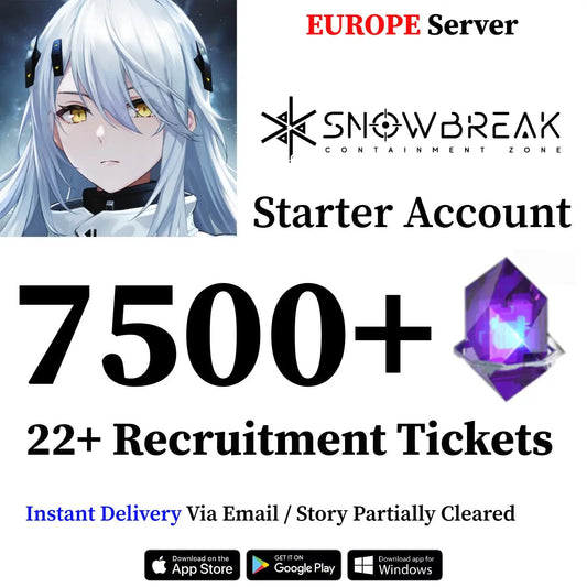 Snowbreak: Containment Zone Farmed Reroll Account with 7500+ DigiCash [Europe] - Genshin Accounts