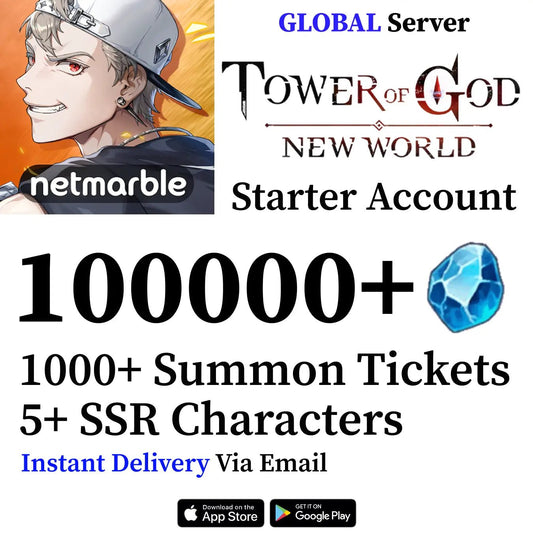 Tower of God New World Reroll Account Gems [GLOBAL] - Genshin Accounts