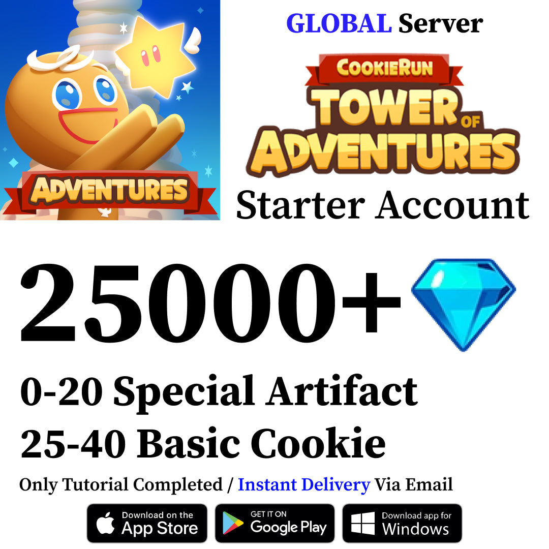 CookieRun: Tower of Adventures Starter Reroll Account