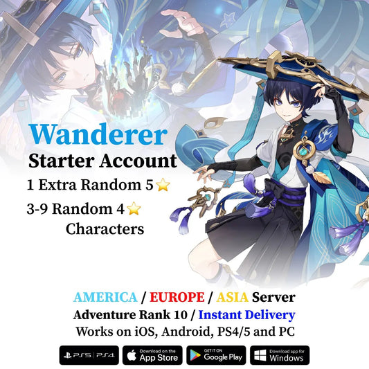 Wanderer Starter Account - Genshin Accounts