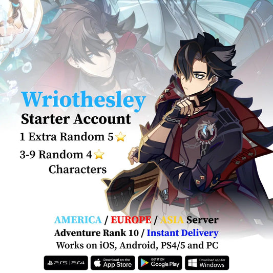 Wriothesley Starter Account - Genshin Accounts