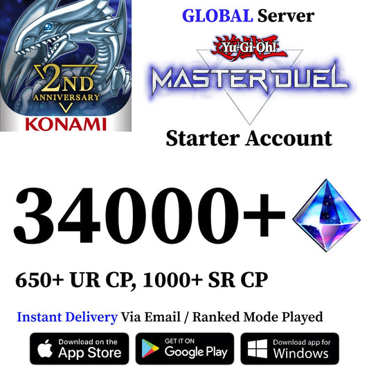 Yu - Gi - Oh! Master Duel Starter Account with 34000+ Gems [Global] - Genshin Accounts