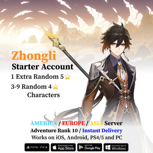 Zhongli Starter Account - Genshin Accounts