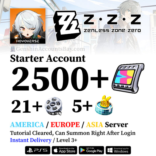 Zenless Zone Zero Reroll Account with Polychrome