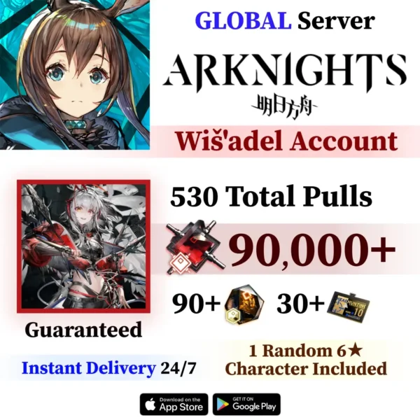 Wiš’adel Arknights Account with Orundum [Global]