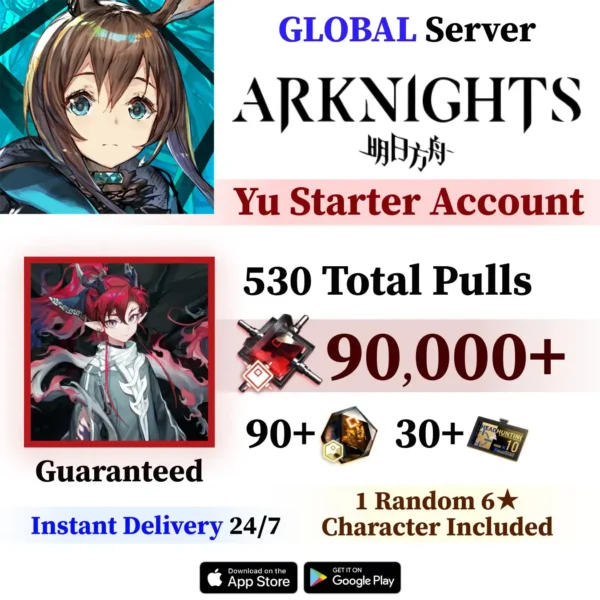Yu Arknights Reroll Account with Orundum [Global]