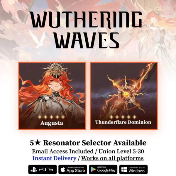 Augusta with Thunderflare Dominion Starter Reroll Account [WUWA]