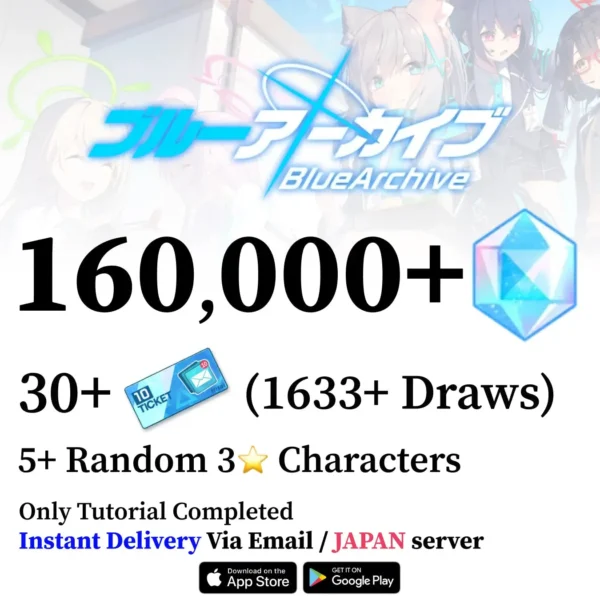 Blue Archive Starter Reroll Account with Pyroxene [Japan]