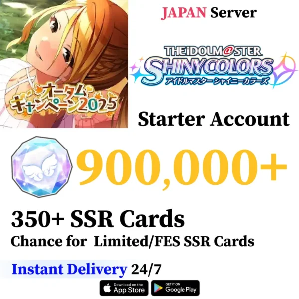 iDOLM@STER Shiny Colors Reroll Account with Feather Jewels [Japan]