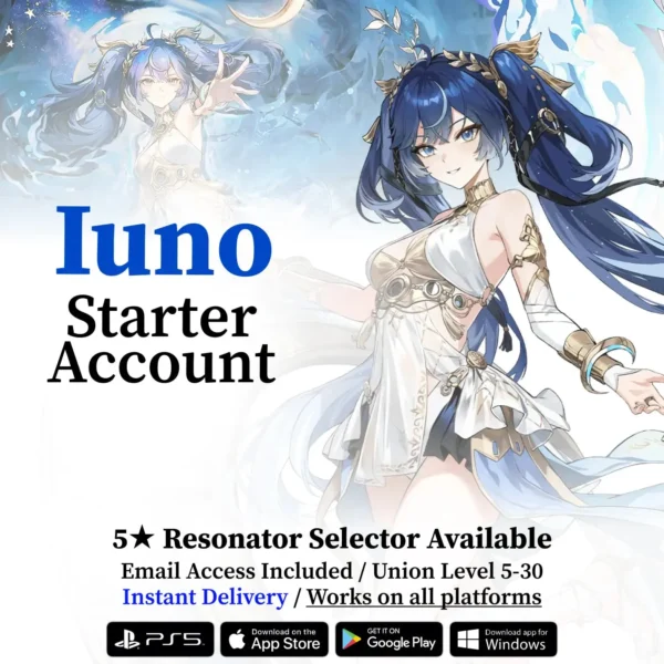 Iuno Wuthering Waves Starter Reroll Account