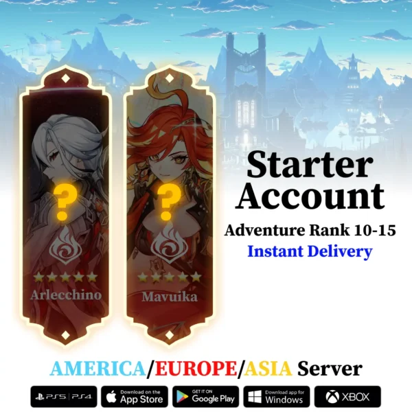Limited Starter Genshin Accounts