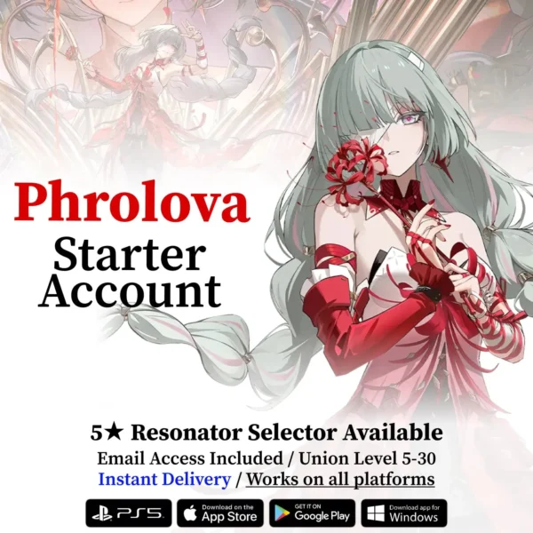 Phrolova Wuthering Waves Starter Reroll Account