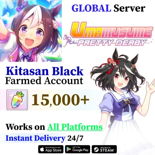 Kitasan Black Uma Musume Starter Account with Carats [Global]