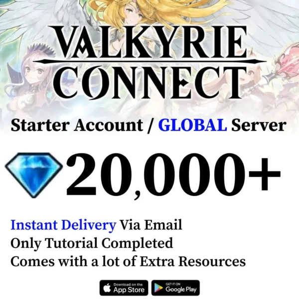 Valkyrie Connect Starter Account with 25000 Gems [Global]