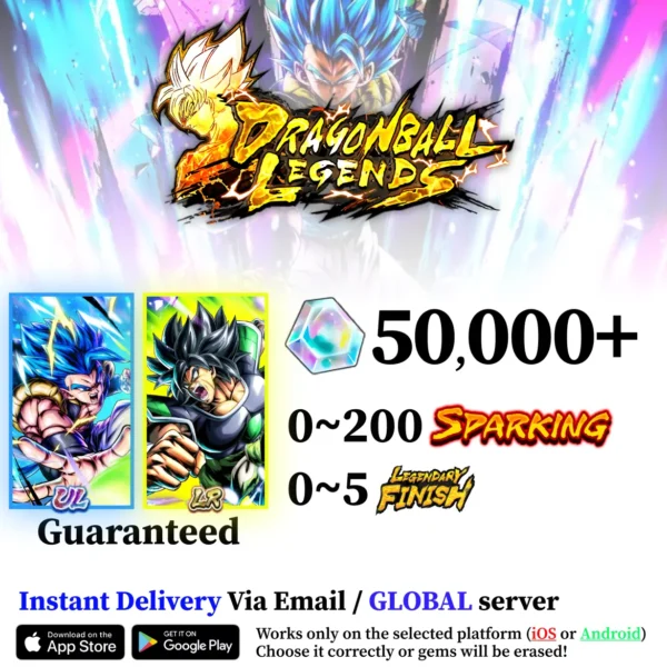DB Legends Double UL account Gogeta with Broly