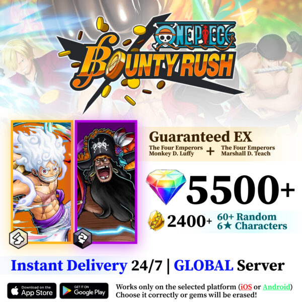 Four Emperors Luffy with Marshall D. Teach OPBR Starter Account