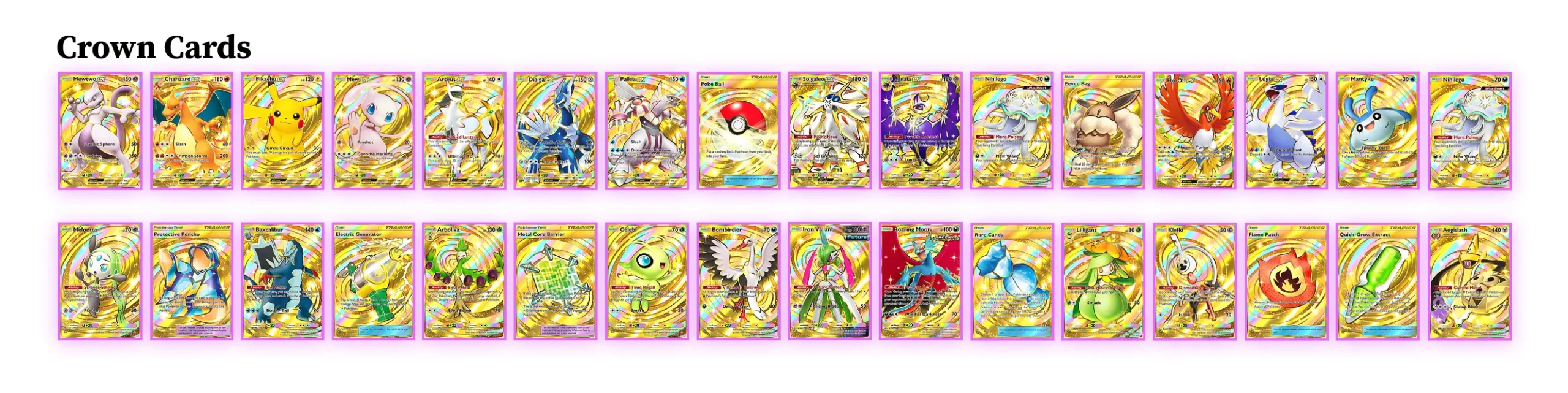Pokemon TCG Crown Cards