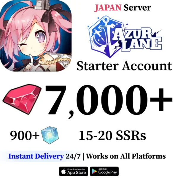 Azur Lane Starter Reroll Account [Japan]