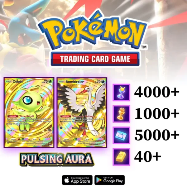 Pokemon TCG Pocket Pulsing Aura Account with Crown Cards