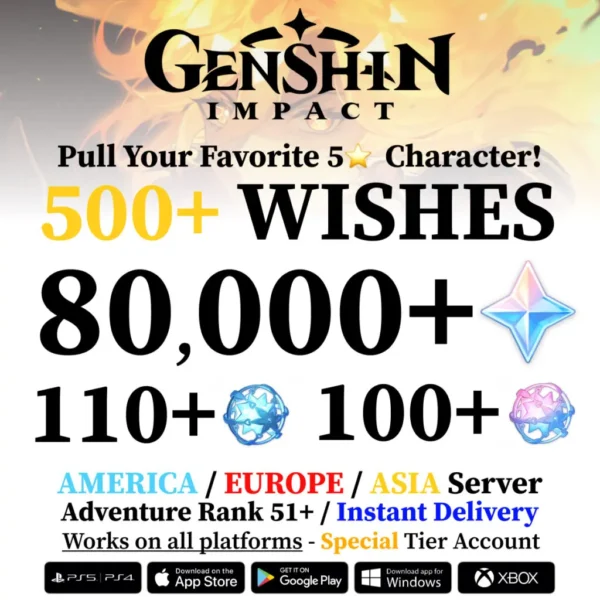 Genshin Impact Reroll Account (Special)