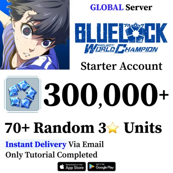 Blue Lock: World Champion Starter Account with Gems [Global]