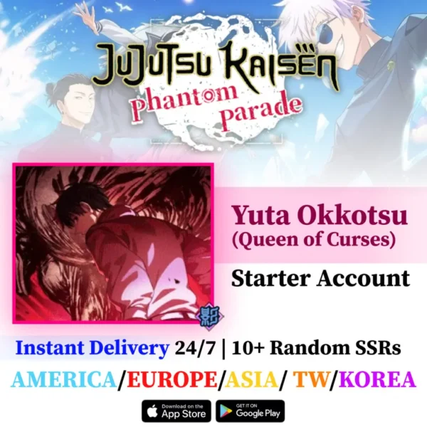 Yuta Okkotsu Jujutsu Kaisen Phantom Parade Reroll Account [Global]