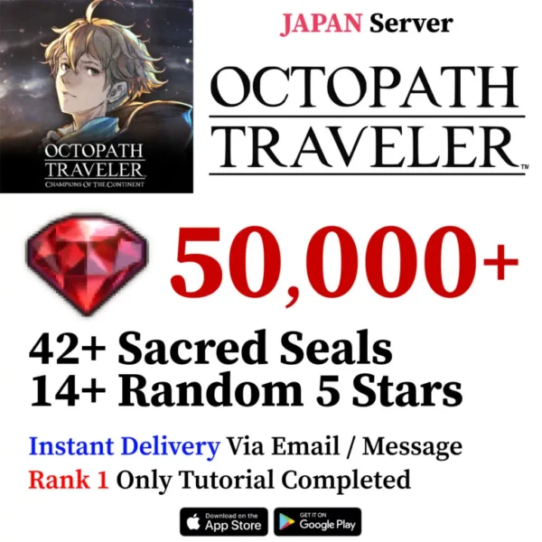 Octopath Traveler CotC Starter Account with Rubies [Japan]