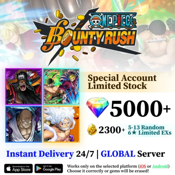 Special OPBR Reroll Account with 6-Star EX [Global]