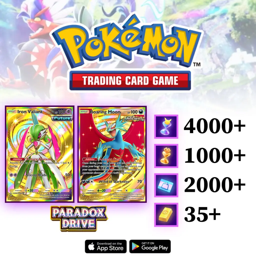 Pokemon TCG Pocket Paradox Drive Account with Crown Cards