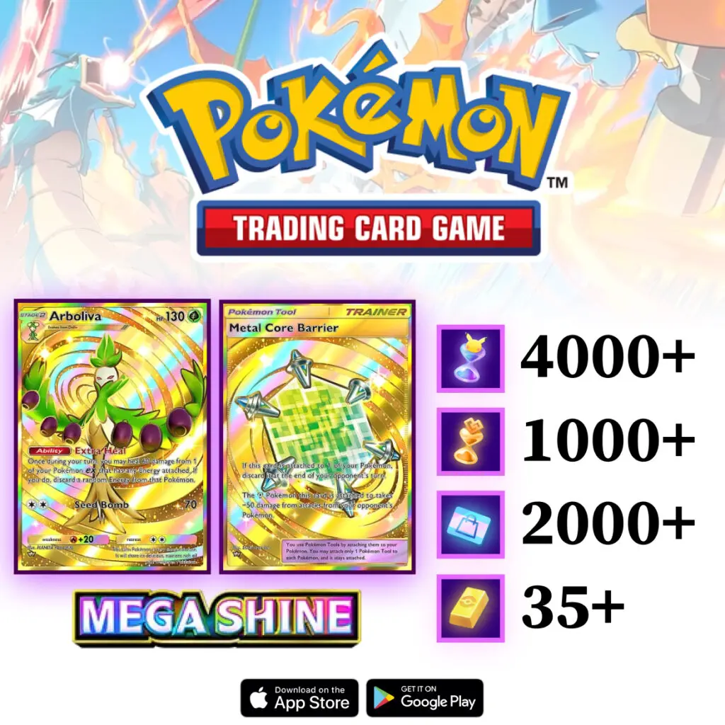 Pokemon TCG Pocket Mega Shine Account with Crown Cards