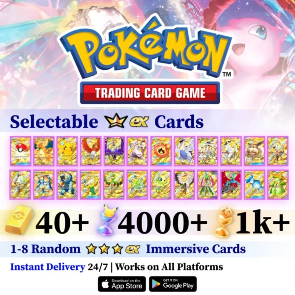 Pokemon TCG Pocket Account with Selectable Crown Rare Card