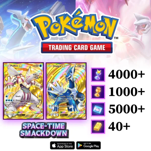 Space-Time Smackdown Account Pokemon TCG Pocket