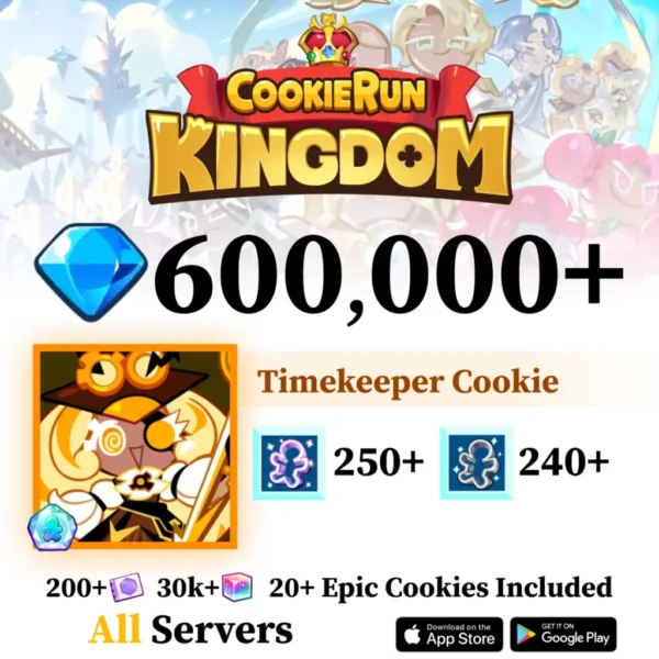 Cookie Run Kingdom Starter Reroll Account with Timekeeper