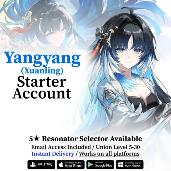 Wuthering Waves Yangyang: Xuanling Starter Reroll Account