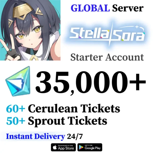 Stella Sora Starter Account with 35,000+ Gems [Global]