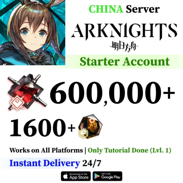 Arknights Starter Reroll Account with 600,000+ Orundum [China]