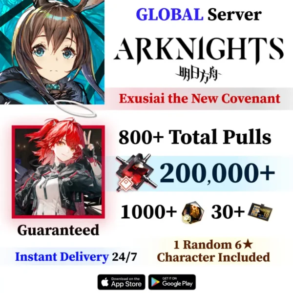 Exusiai the New Covenant Arknights Account with Orundum [Global]