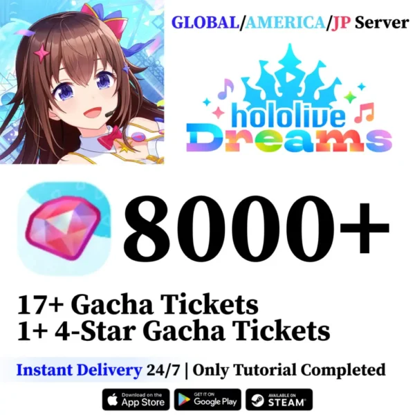 Hololive Dreams Reroll Account with 3,600 Gems [Global]